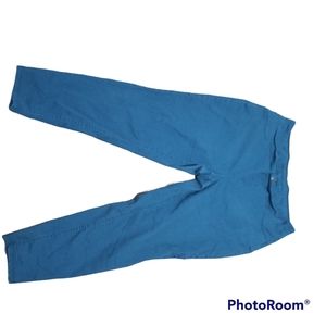 Blue stretch pants